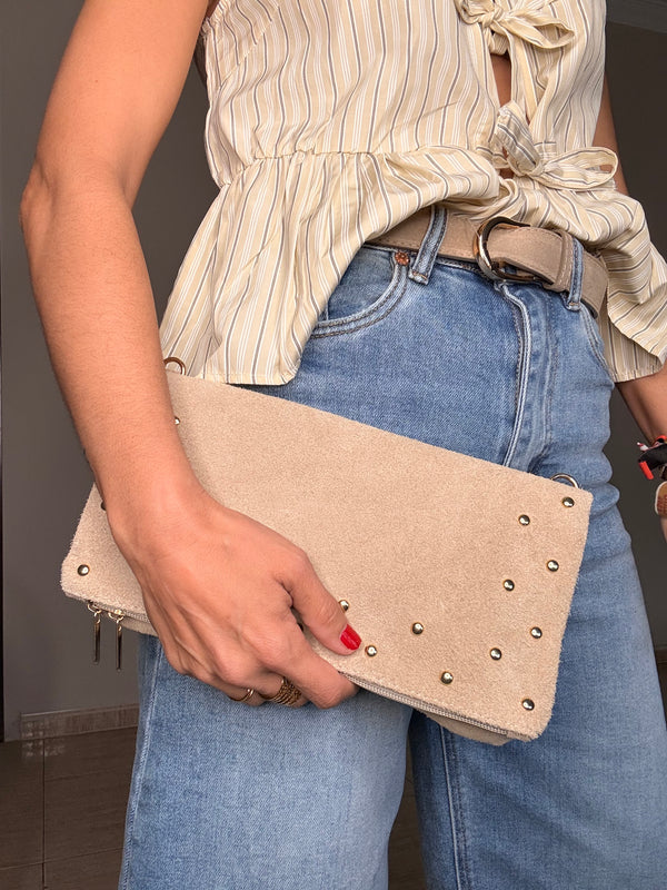Bolso Piel Tachas