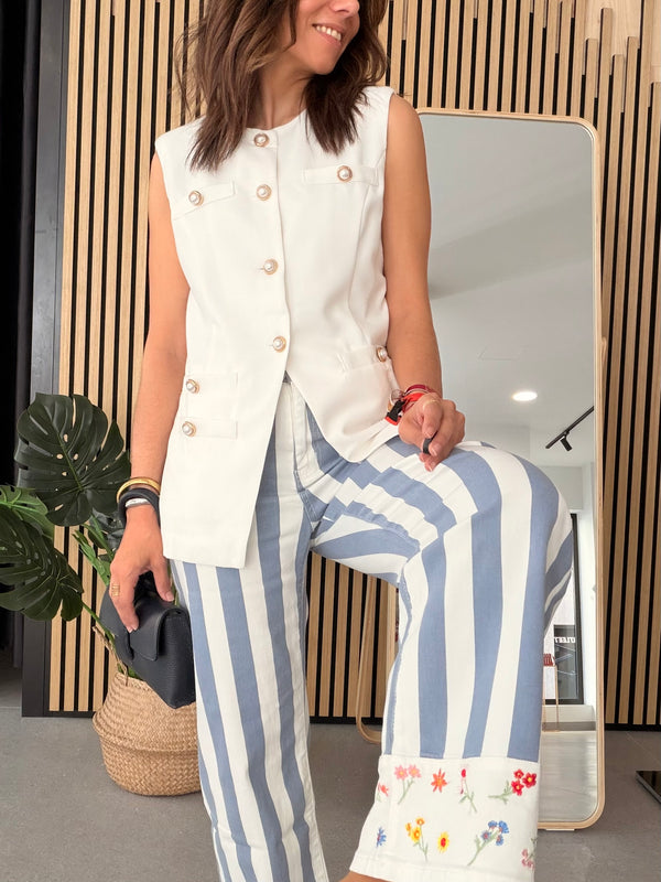 Jeans Stripe Bloom