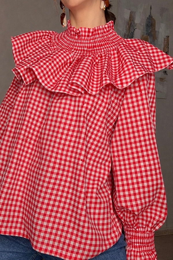 Blusa Vichy Volante (varios colores)