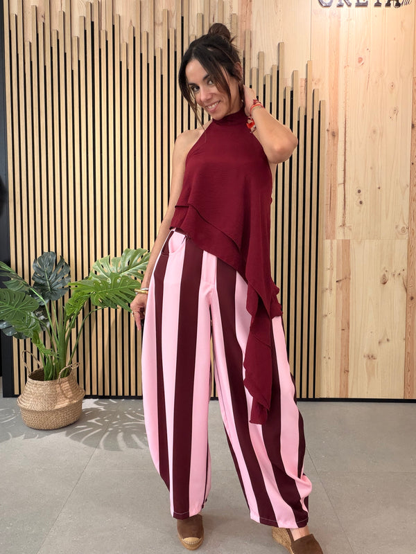 Pantalón Balloon Rayas