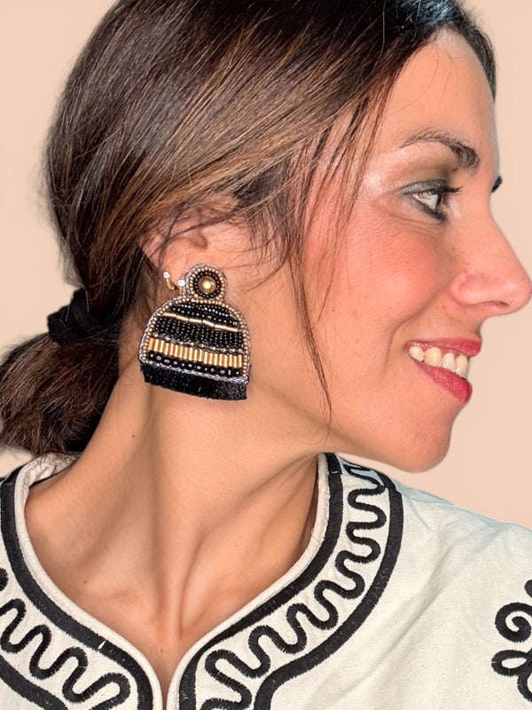 Pendientes Noir Soleil