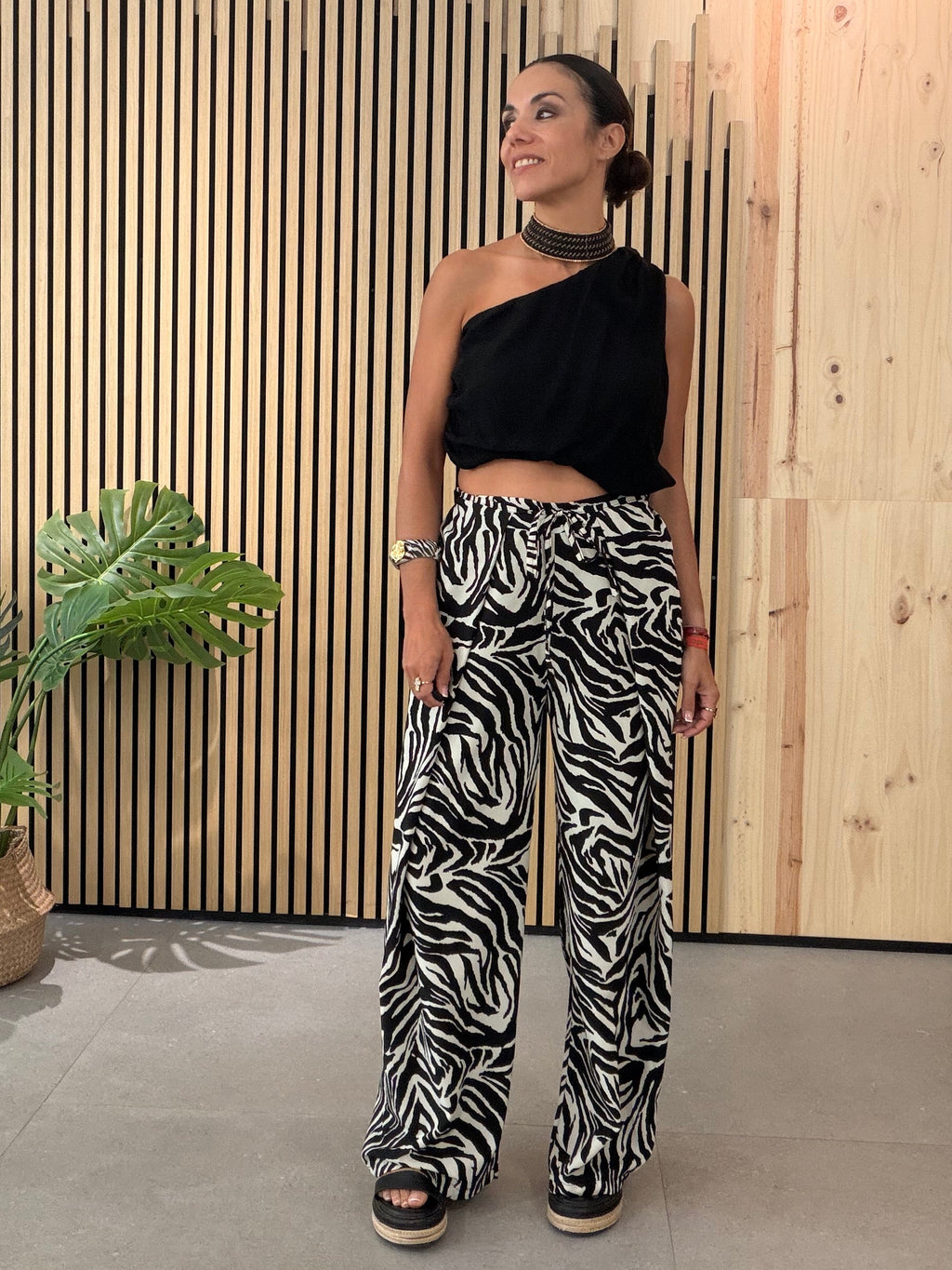 Pantalón Fluido Zebra