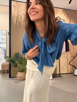 Blusa Denim Lazo