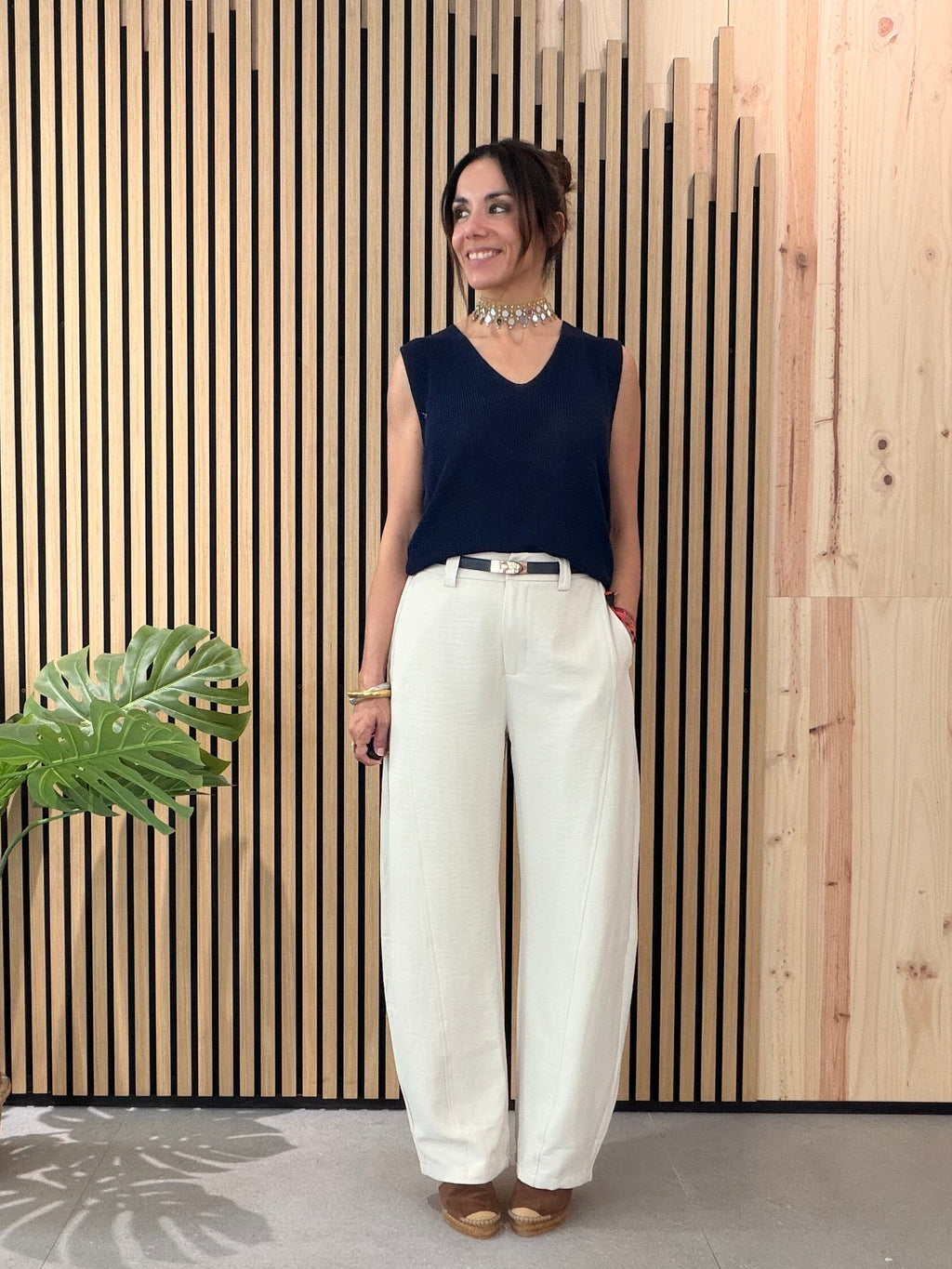 Pantalón Spring Hueso