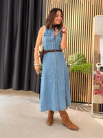 Vestido Denim Midi