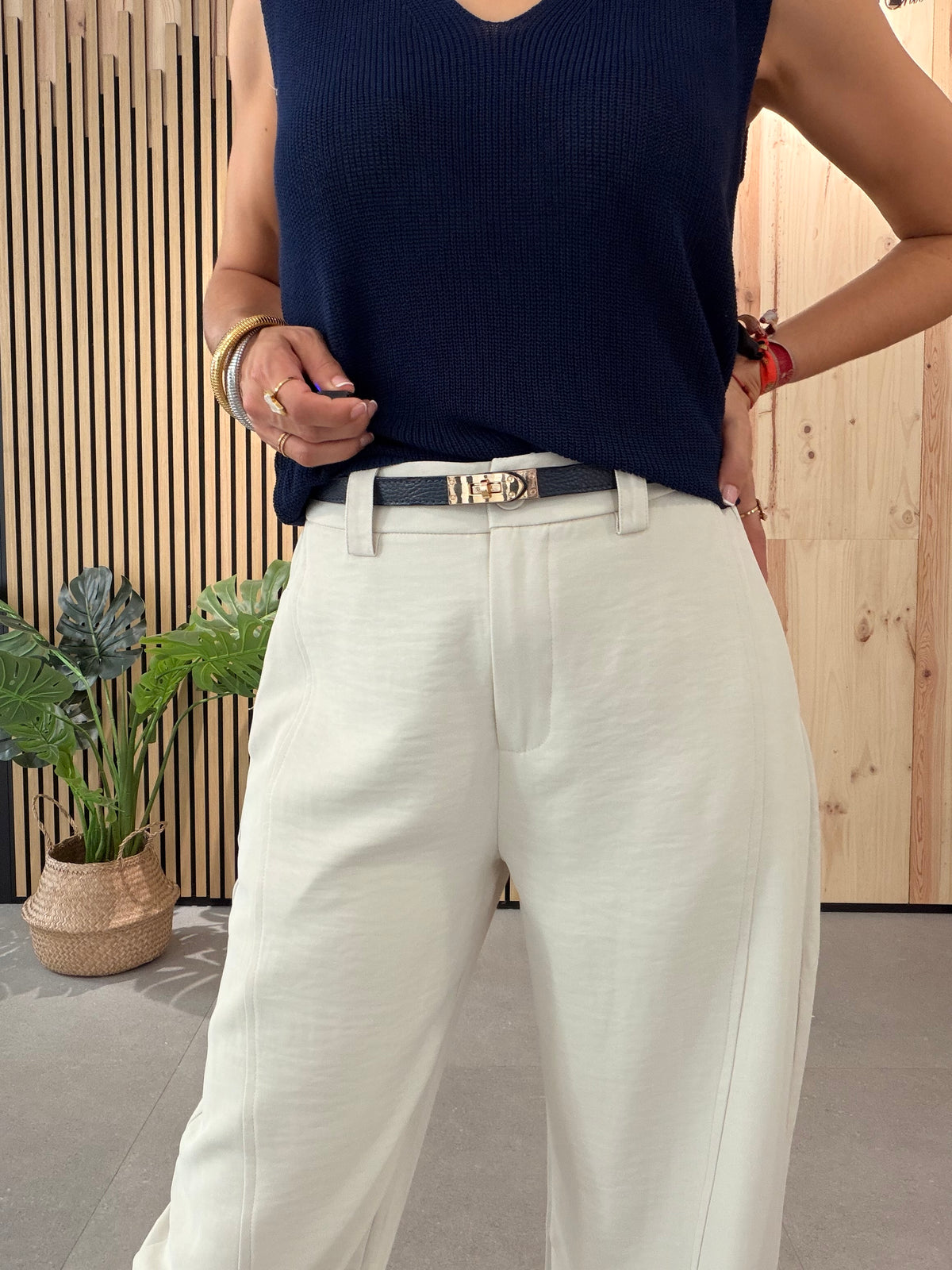 Pantalón Spring Hueso