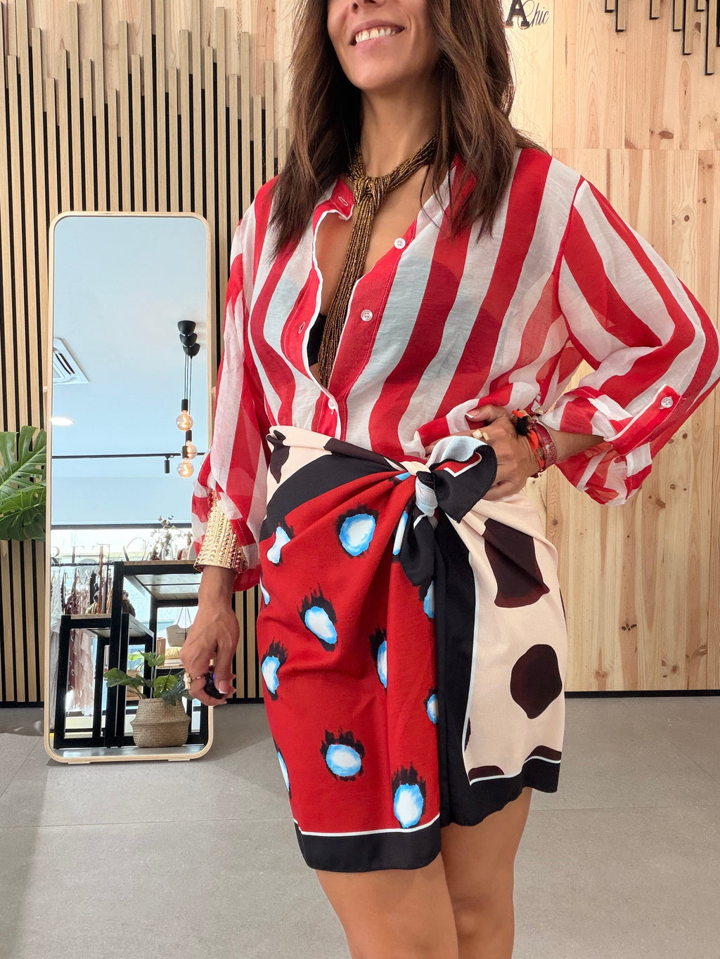 Falda Pareo mini
