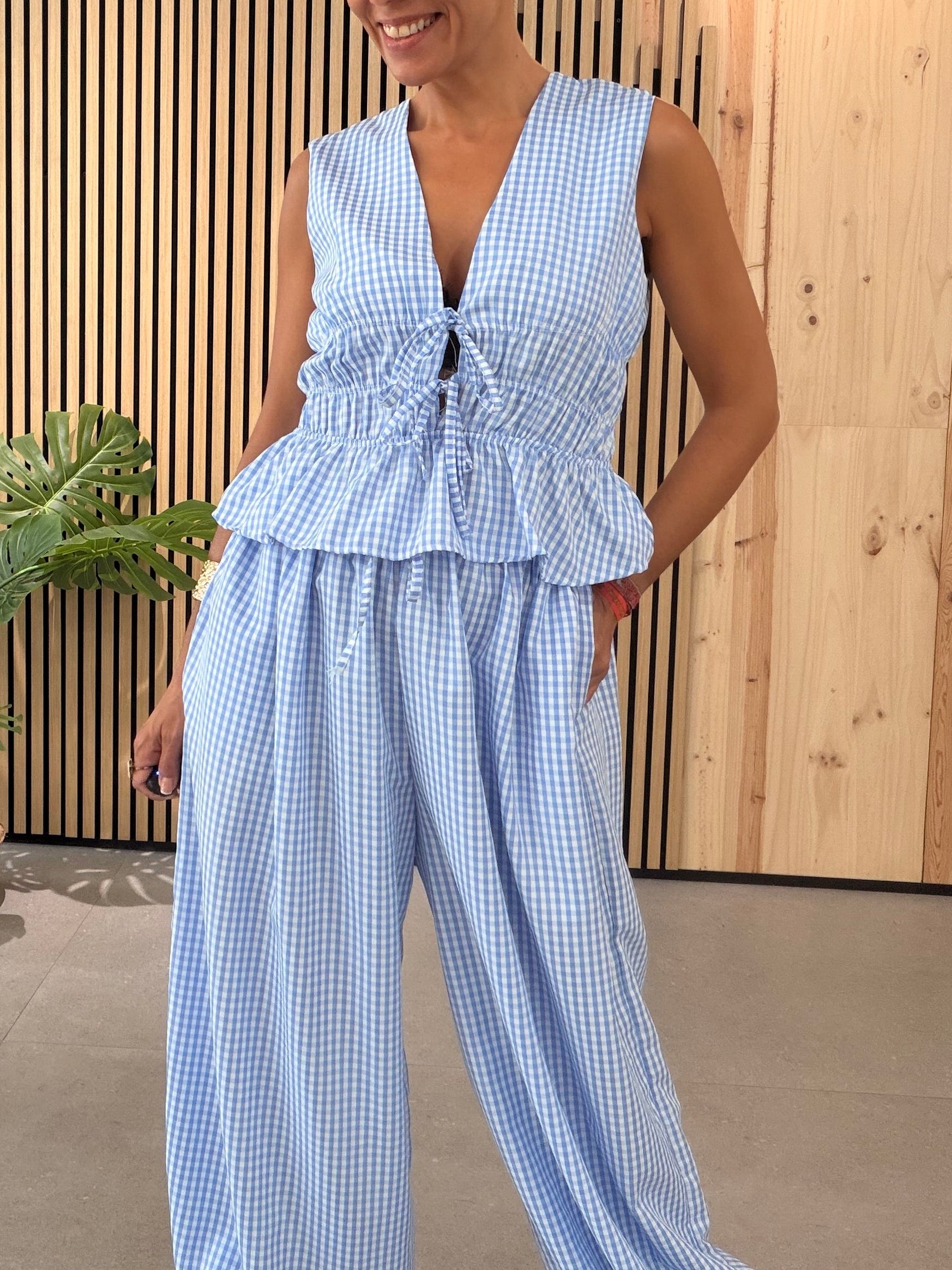 Conjunto Vichy Lazos