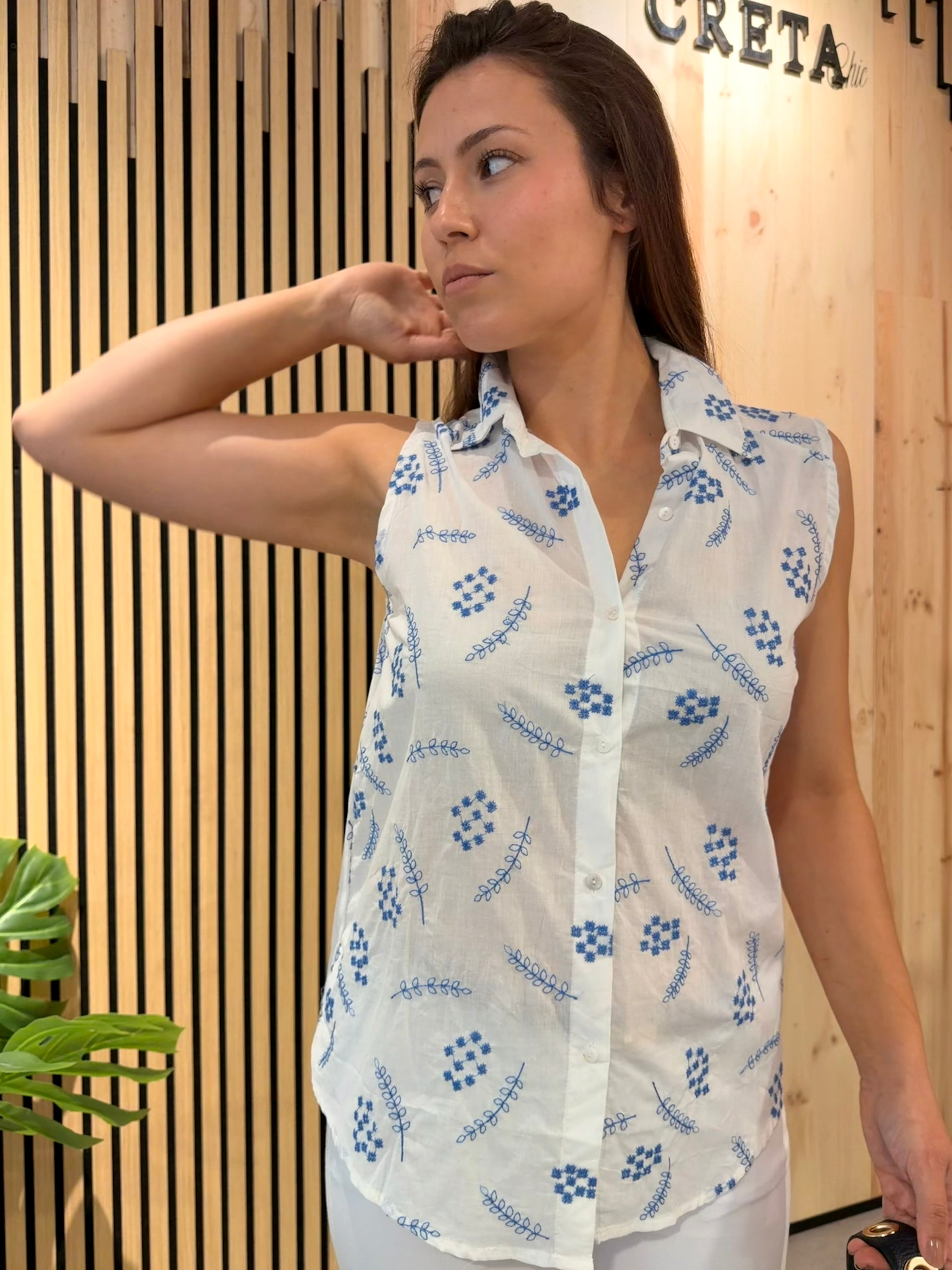 Camisa Bloom Blue