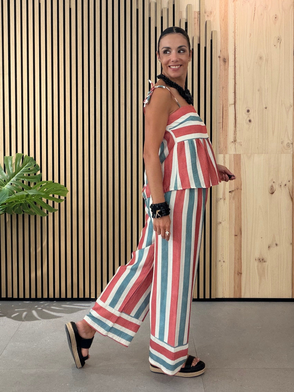 Conjunto Rayas Peplum