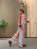 Conjunto Rayas Peplum