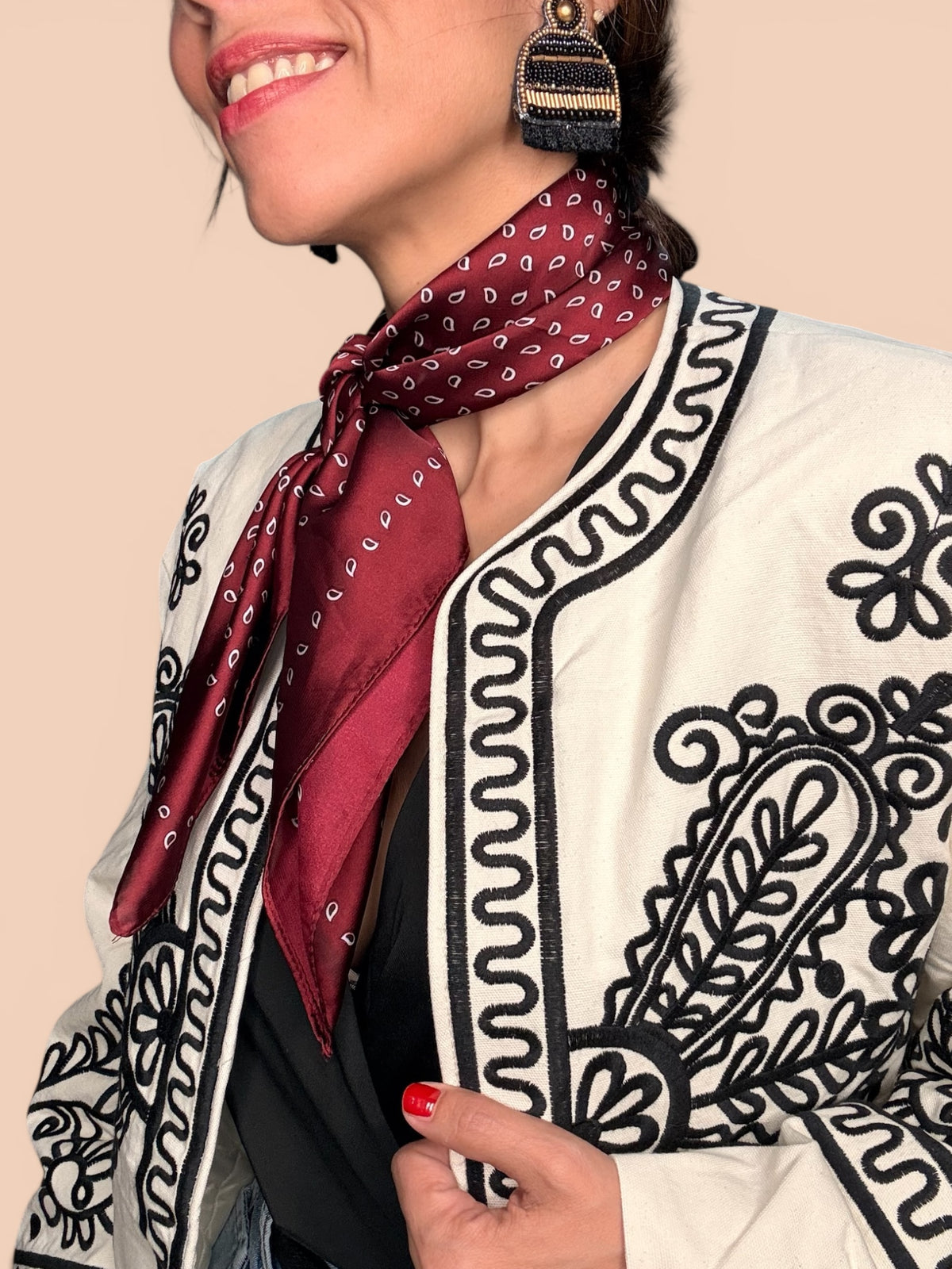 Pañuelo Burgundy