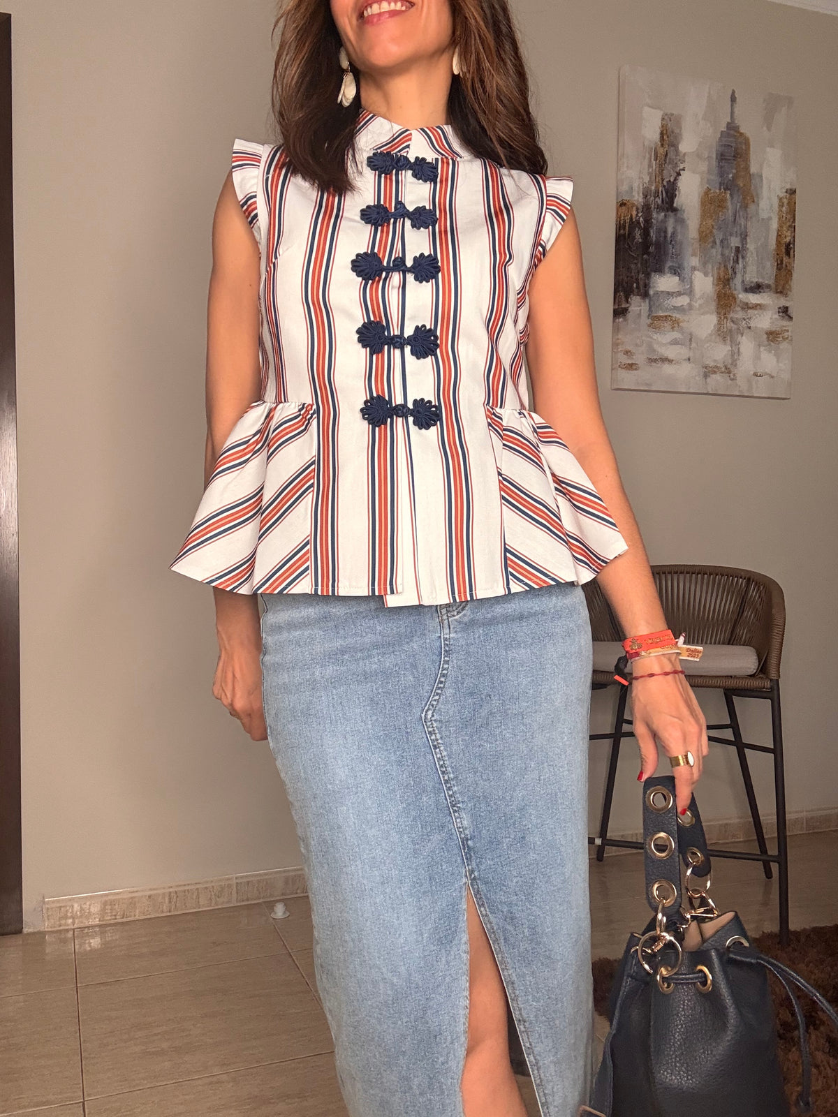 Falda Midi Denim