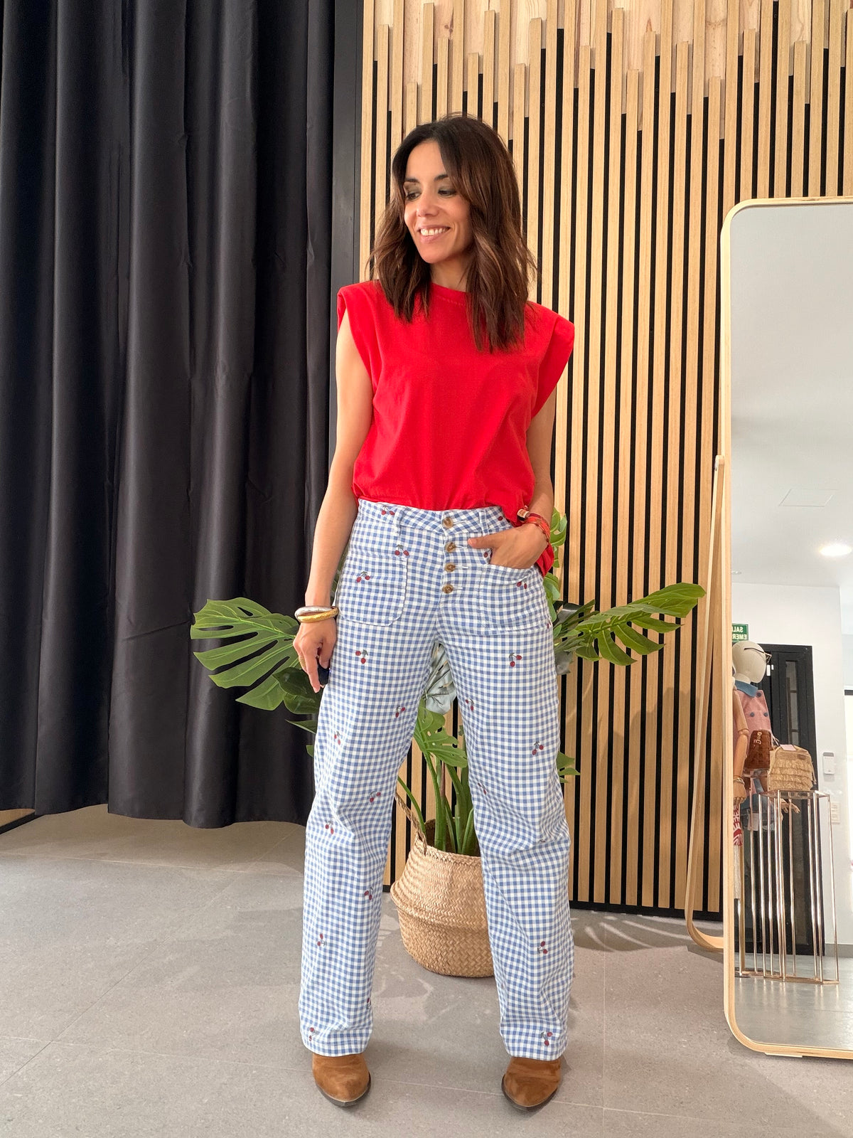 Jeans Vichy Cherry