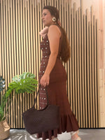 Vestido Moca Tachas
