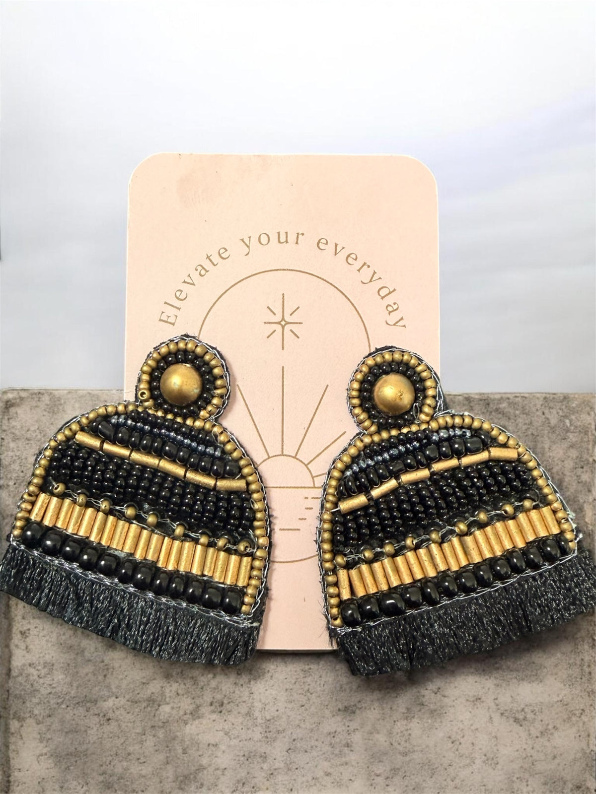 Pendientes Noir Soleil