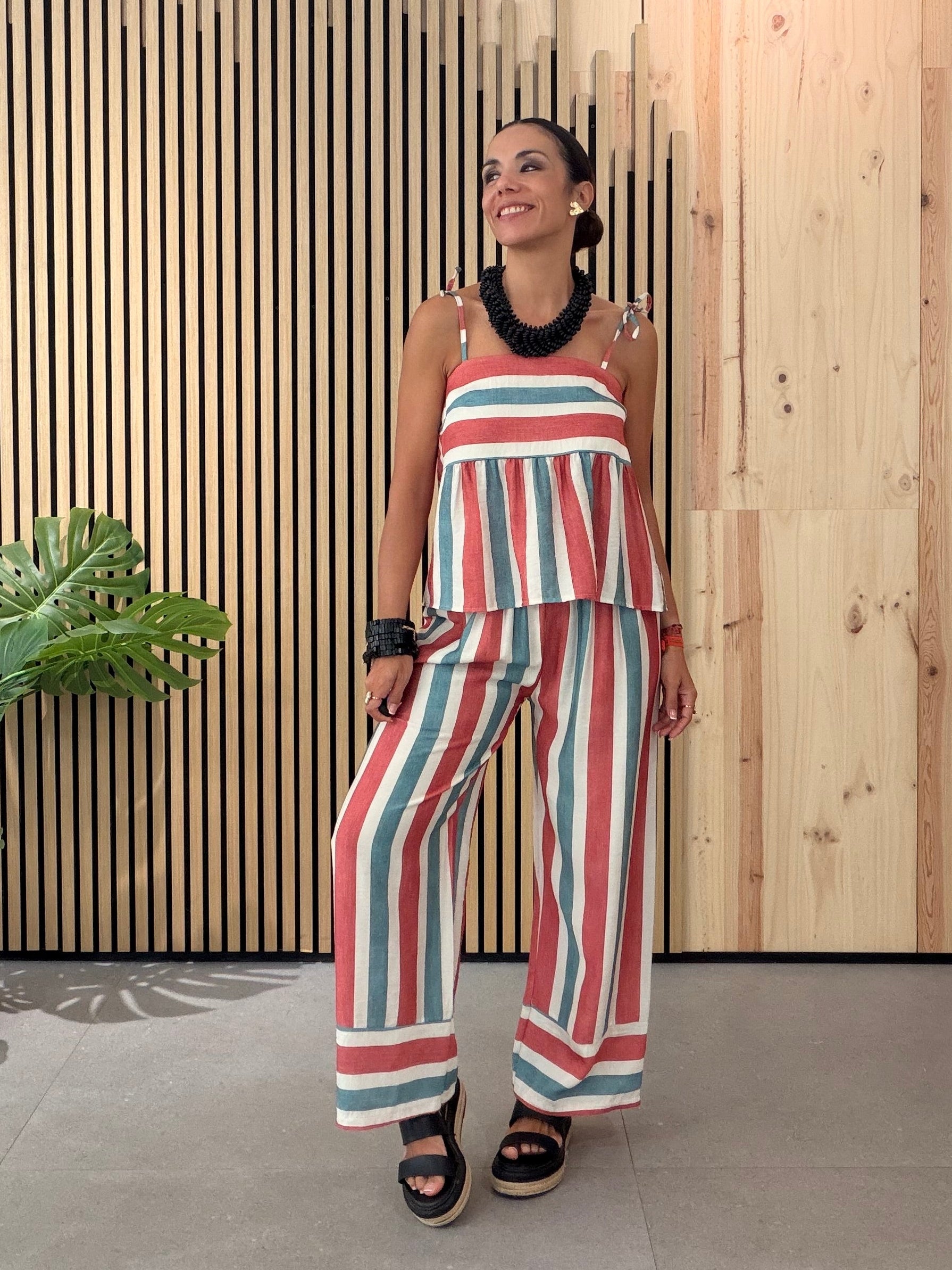 Conjunto Rayas Peplum