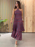 Vestido HALTER Burgundy