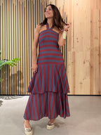 Vestido HALTER Burgundy