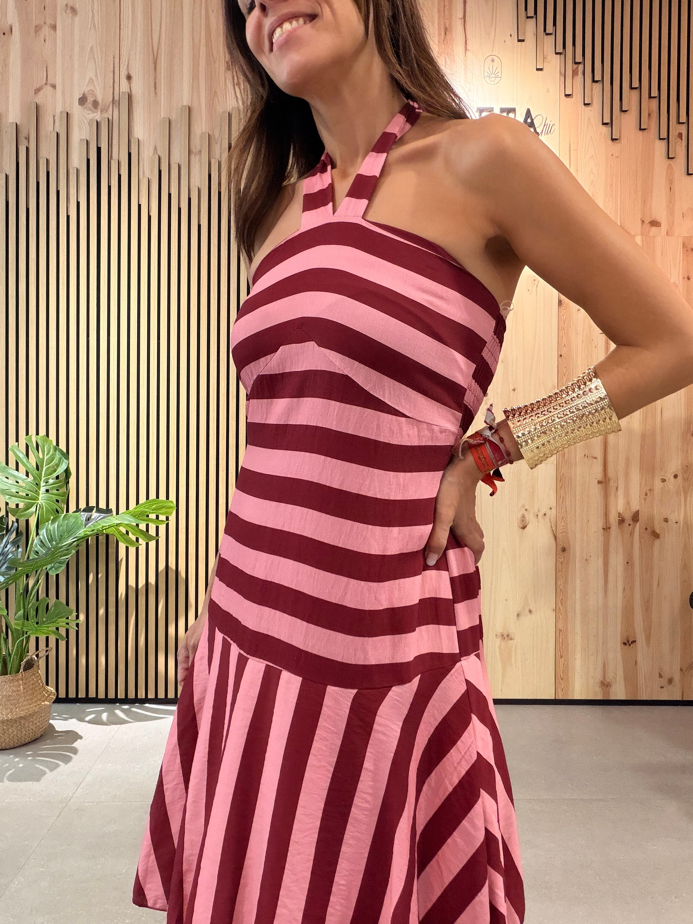 Vestido HALTER Rose