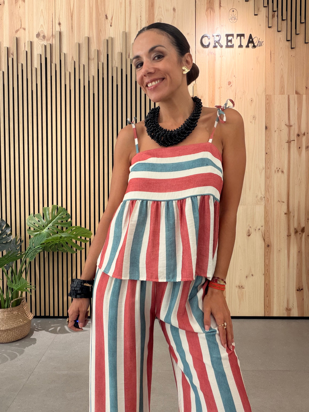 Conjunto Rayas Peplum