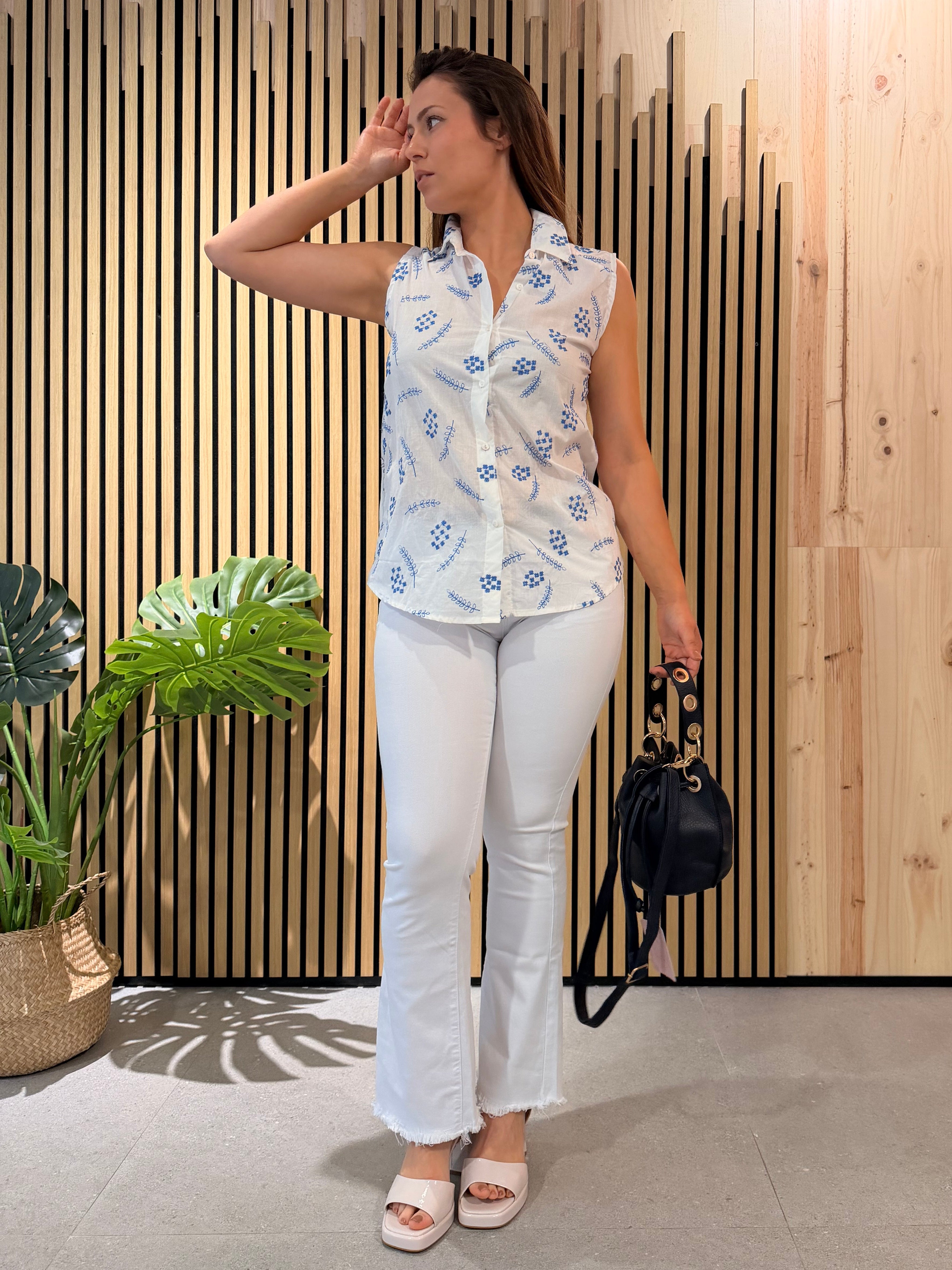 Camisa Bloom Blue