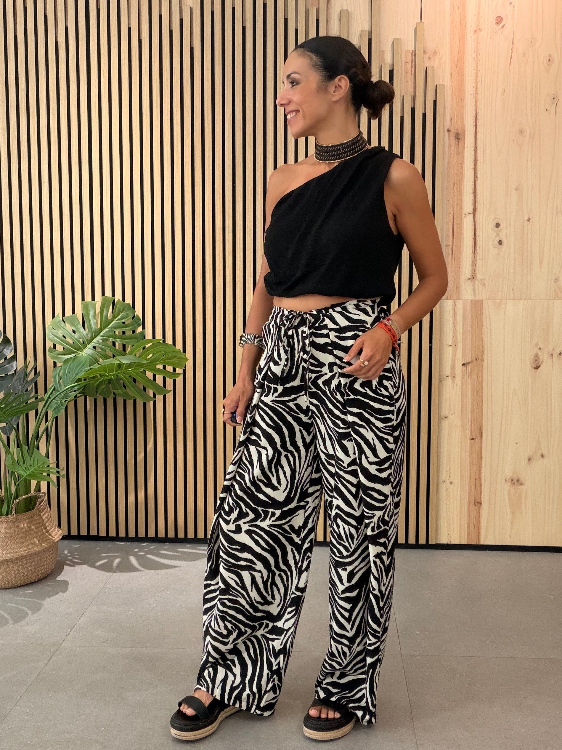 Pantalón Fluido Zebra