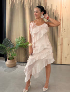Vestido Rose rosa empolvado
