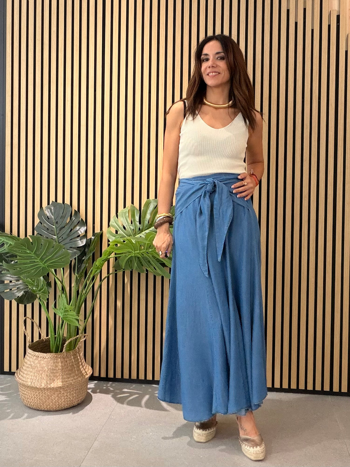 Falda Santorini Blue