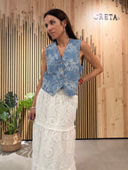 Chaleco Jardín Bleu