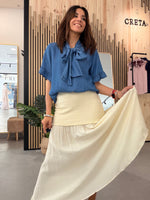 Blusa Denim Lazo