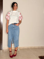Falda Midi Denim