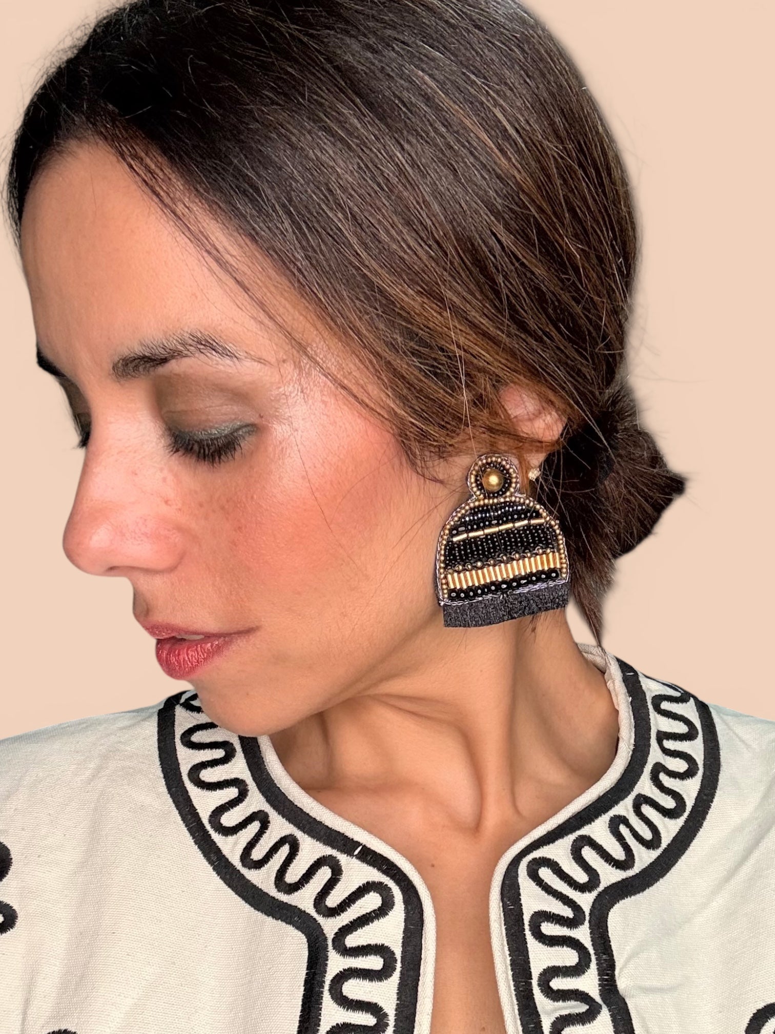 Pendientes Noir Soleil