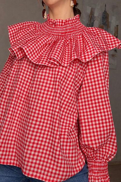 Blusa Vichy Volante (varios colores)