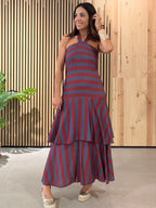 Vestido HALTER Burgundy