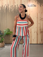 Conjunto Rayas Peplum