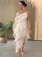 Vestido Rose rosa empolvado