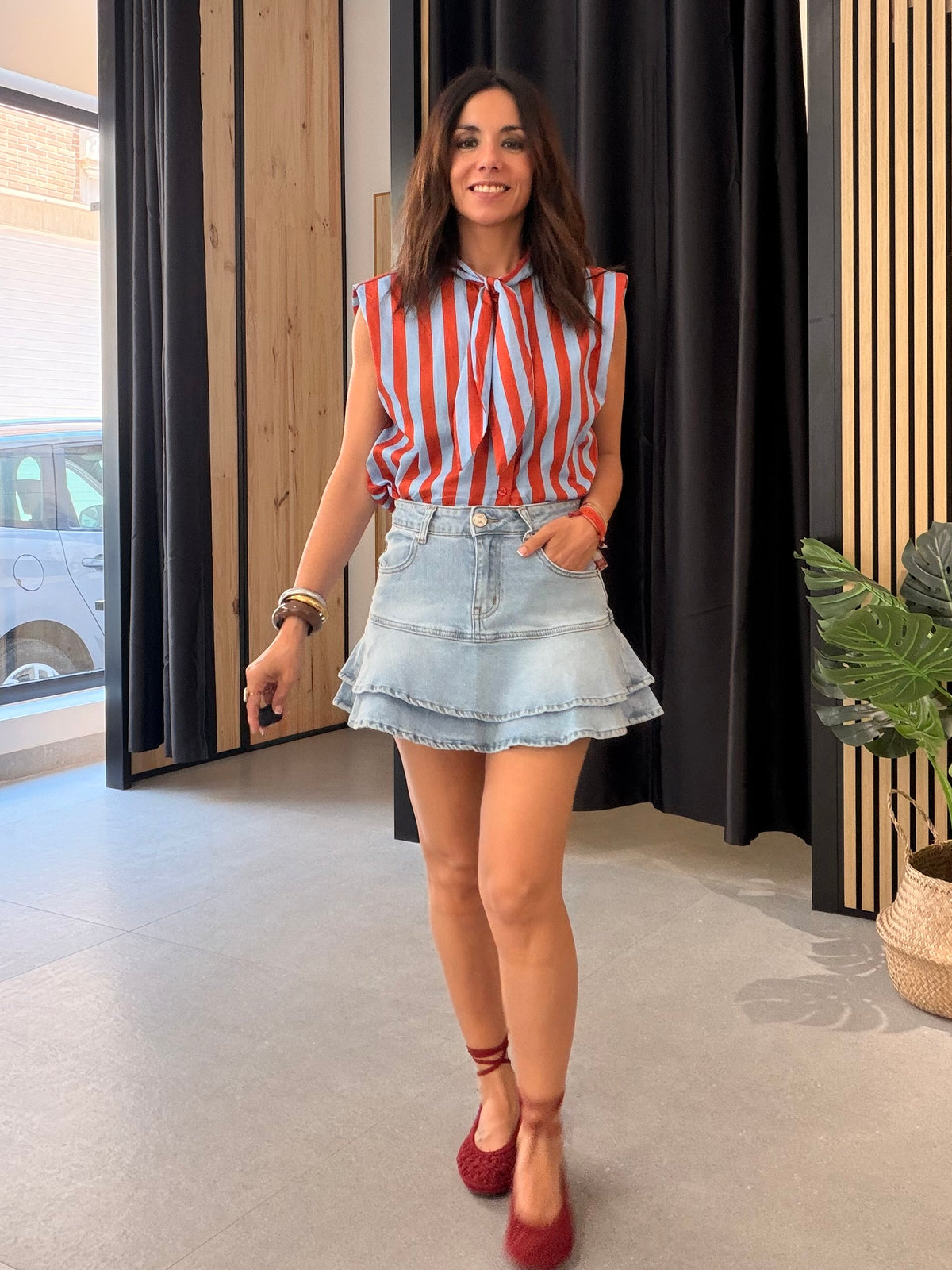 Falda Volante Denim
