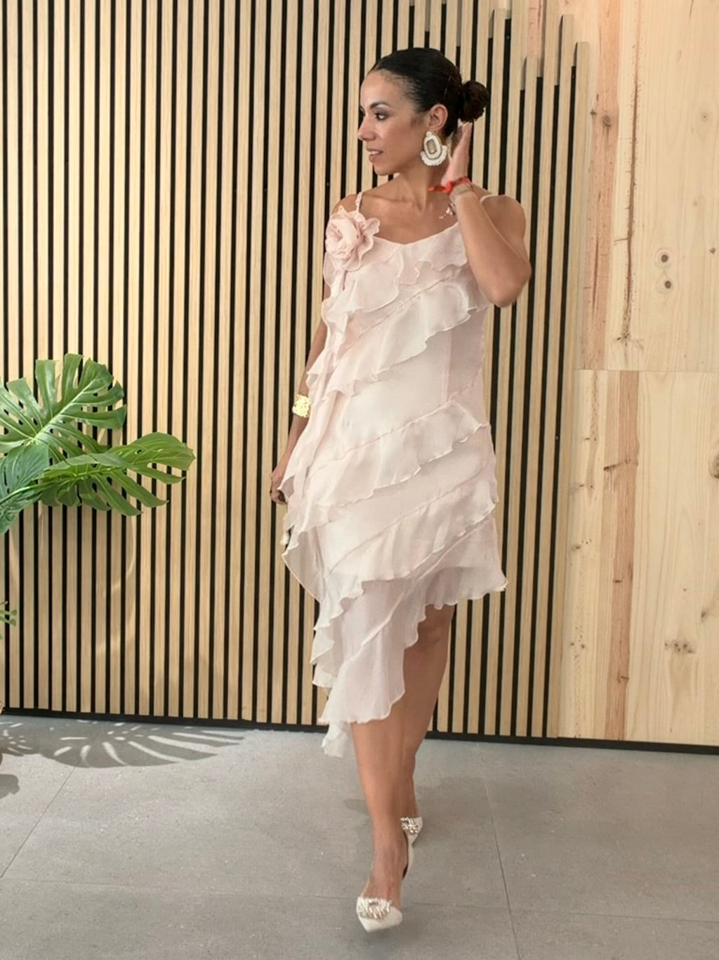 Vestido Rose rosa empolvado