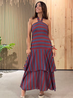 Vestido HALTER Burgundy
