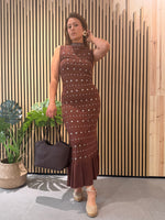 Vestido Moca Tachas