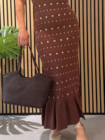 Vestido Moca Tachas
