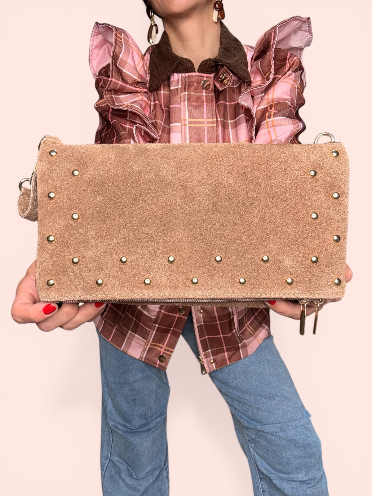 Bolso Piel Tachas
