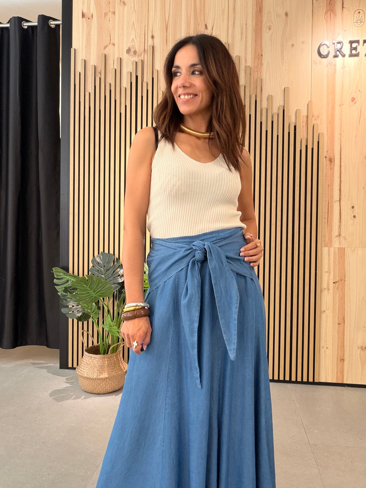 Falda Santorini Blue