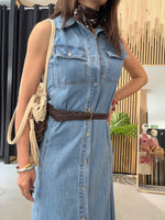 Vestido Denim Midi