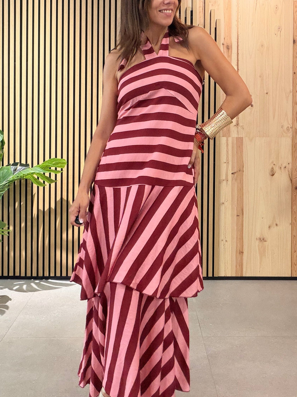 Vestido HALTER Rose