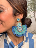 Pendientes Capri Rafia