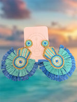 Pendientes Capri Rafia