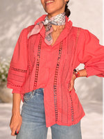 Camisa Helena coral